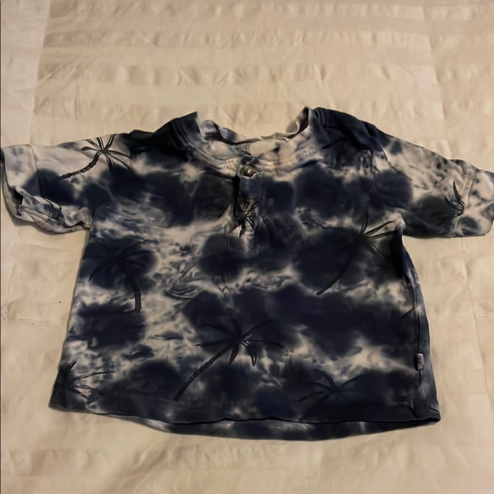 Sovereign Code Blue Palm Tree Tie-Dye Shirt